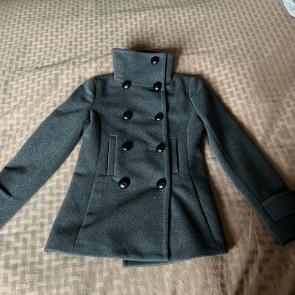 Aritzia - Babaton Dark Grey Wool Pea Coat, XXS - Picture 3 of 9